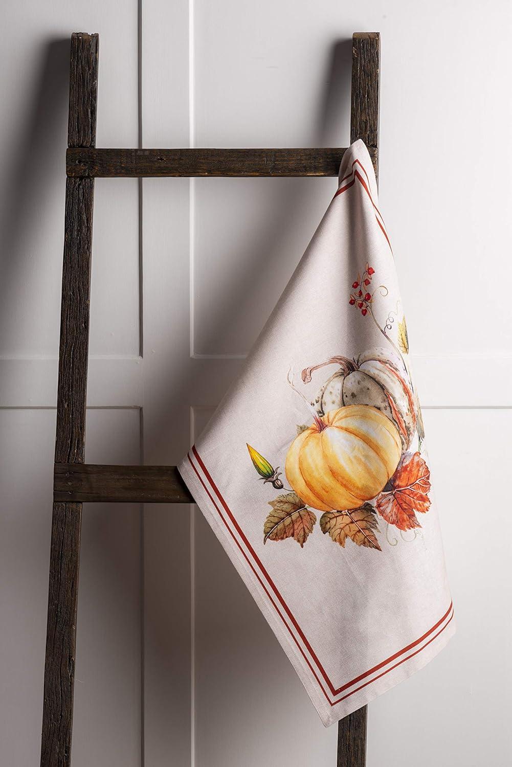 imageMaison d Hermine Kitchen Towels Set of 3 100 Cotton 20quot x 275quot Reusable Cloth Tea Dish Towels Absorbent with Hanging Loop for Kitchen Dining Thanksgiving Christmas Decorations Nila21  Potiron