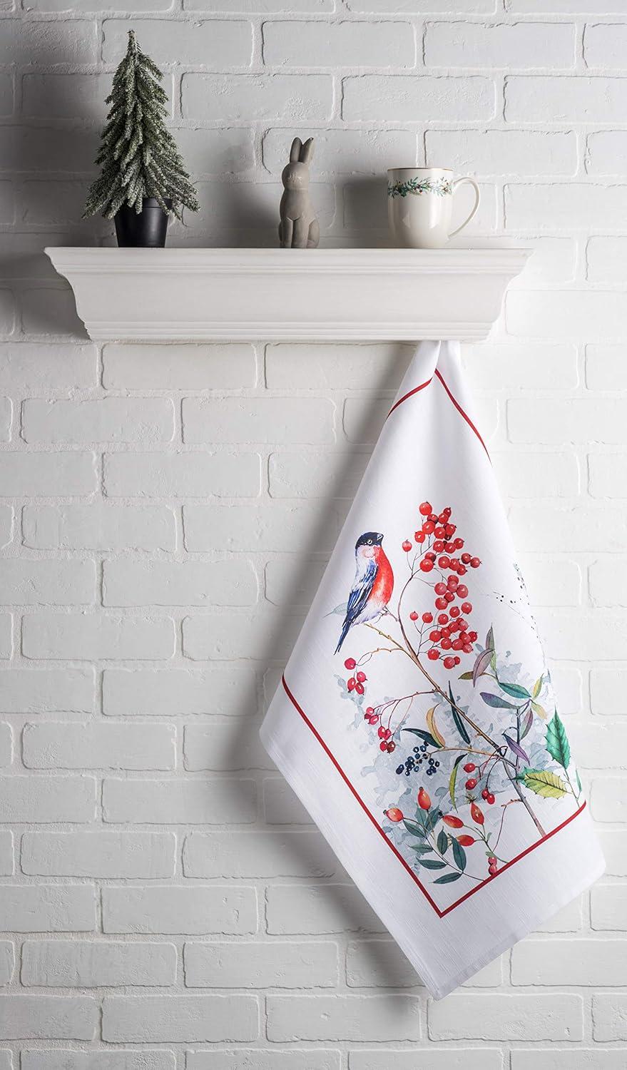 imageMaison d Hermine Kitchen Towels Set of 3 100 Cotton 20quot x 275quot Reusable Cloth Tea Dish Towels Absorbent with Hanging Loop for Kitchen Dining Thanksgiving Christmas Decorations Nila25  Morzine