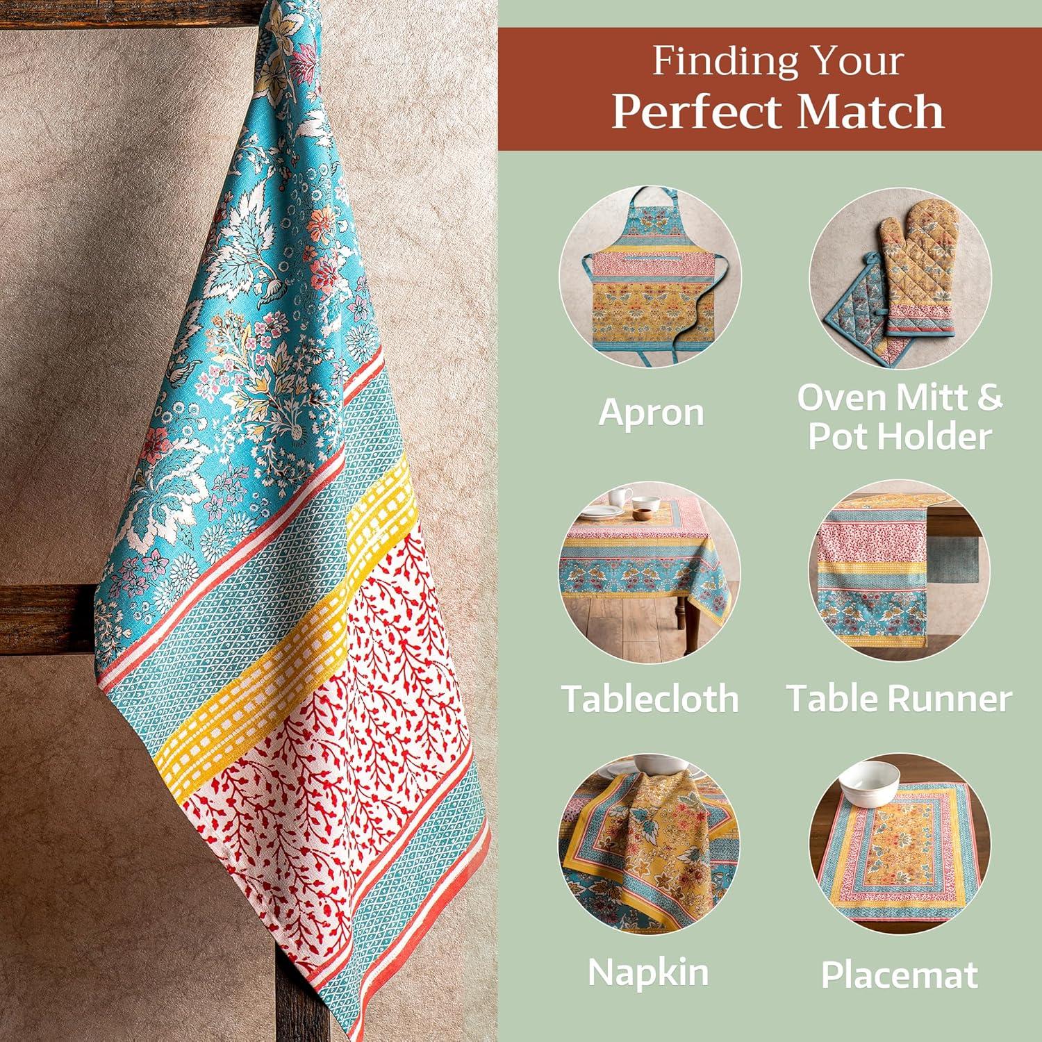 imageMaison d Hermine Kitchen Towels Set of 3 100 Cotton 20quot x 275quot Reusable Cloth Tea Dish Towels Absorbent with Hanging Loop for Kitchen Dining Thanksgiving Christmas Decorations Nila02  Marquise