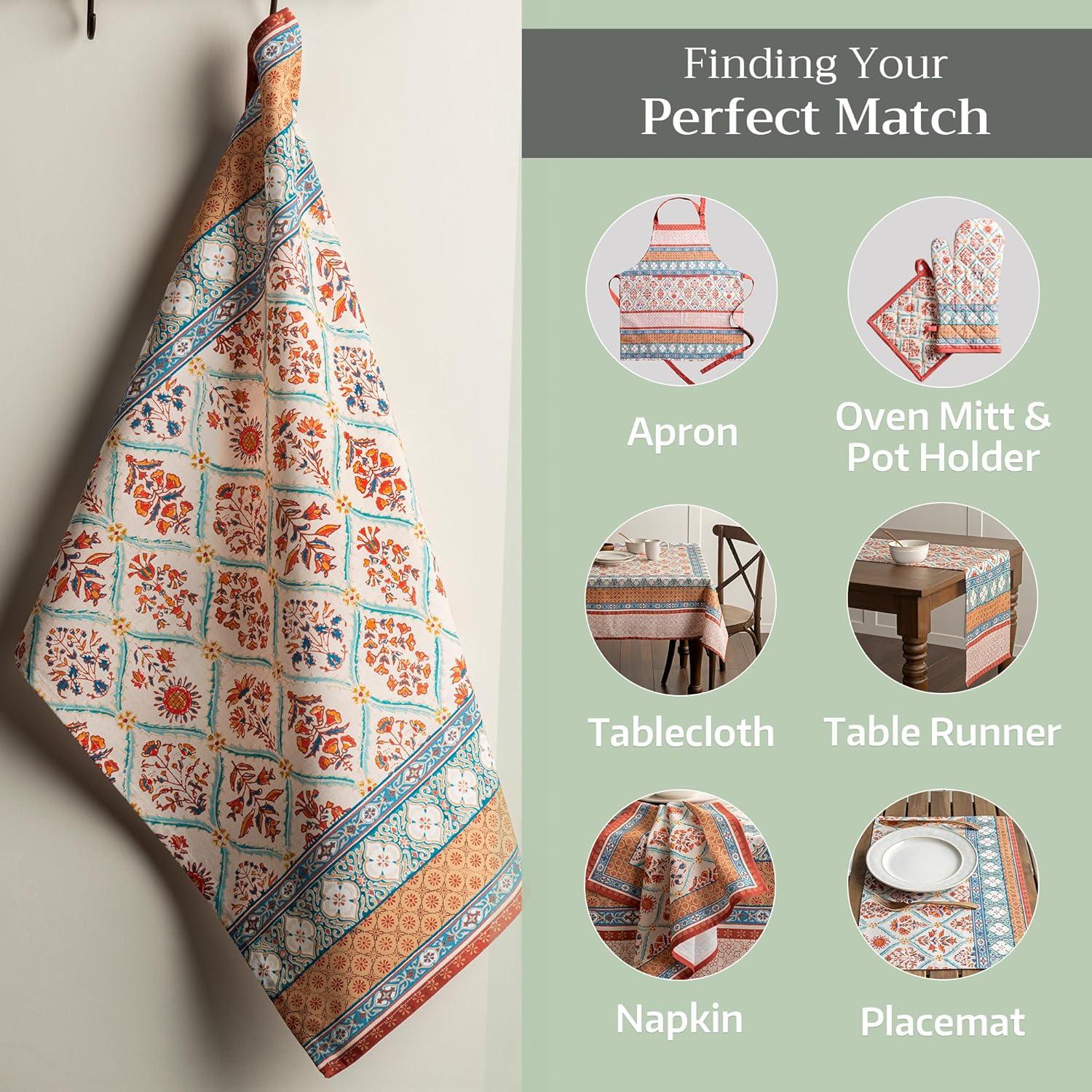 imageMaison d Hermine Kitchen Towels Set of 3 100 Cotton 20quot x 275quot Reusable Cloth Tea Dish Towels Absorbent with Hanging Loop for Kitchen Dining Thanksgiving Christmas Decorations Nila20  Romane