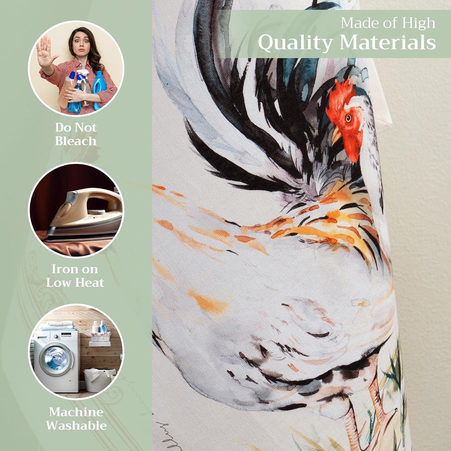 imageMaison d Hermine Kitchen Towels Set of 3 100 Cotton 20quot x 275quot Reusable Cloth Tea Dish Towels Absorbent with Hanging Loop for Kitchen Dining Thanksgiving Christmas Decorations Nila06  Campagne  Basse Cour