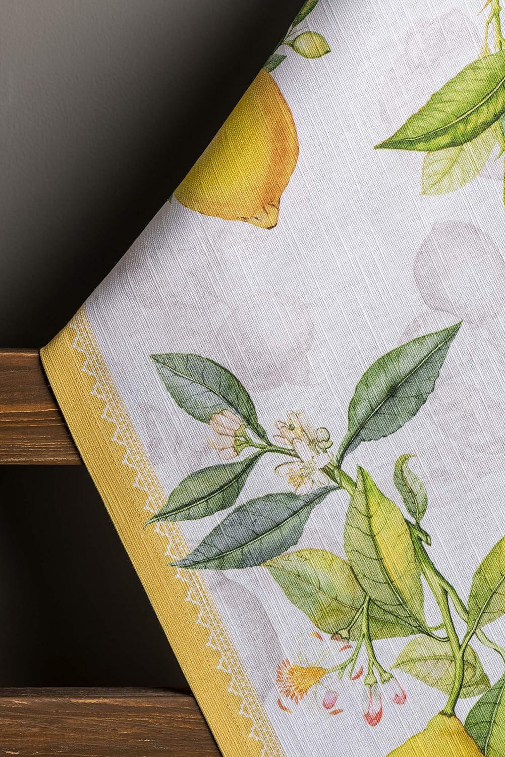 imageMaison d Hermine Kitchen Towels Set of 3 100 Cotton 20quot x 275quot Reusable Cloth Tea Dish Towels Absorbent with Hanging Loop for Kitchen Dining Thanksgiving Christmas Decorations Nila05  Limoncello