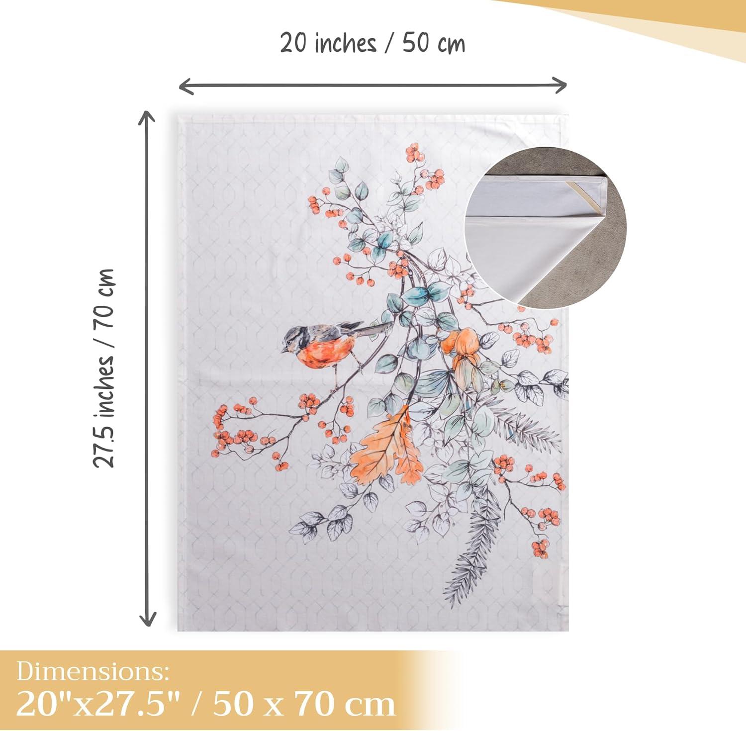 imageMaison d Hermine Kitchen Towels Set of 3 100 Cotton 20quot x 275quot Reusable Cloth Tea Dish Towels Absorbent with Hanging Loop for Kitchen Dining Thanksgiving Christmas Decorations Recolte29  Whitish Shabby Chique