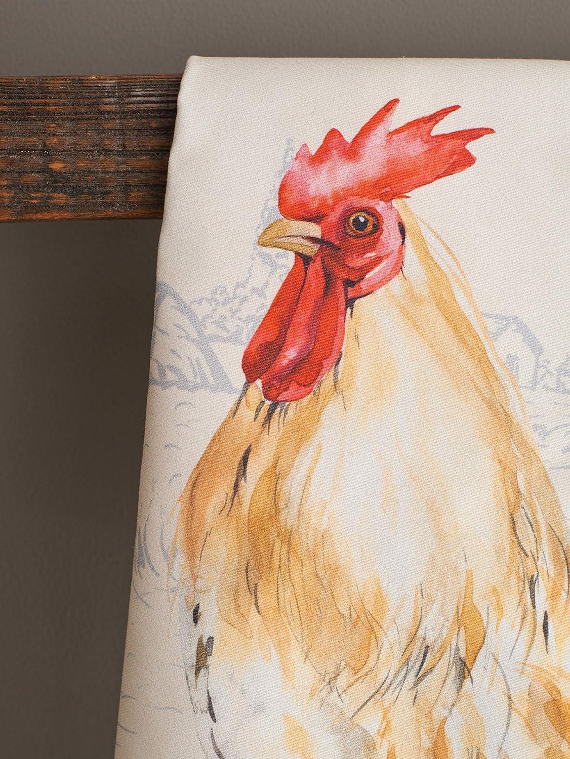 imageMaison d Hermine Kitchen Towels Set of 3 100 Cotton 20quot x 275quot Reusable Cloth Tea Dish Towels Absorbent with Hanging Loop for Kitchen Dining Thanksgiving Christmas Decorations Nila05  Campagne  Coq