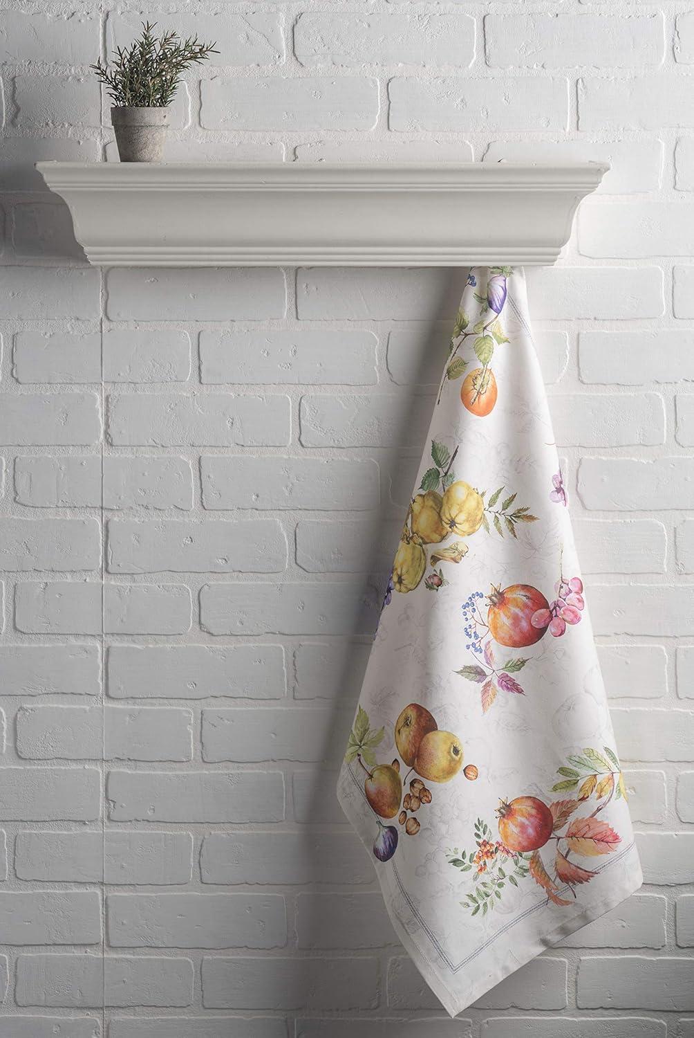 imageMaison d Hermine Kitchen Towels Set of 3 100 Cotton 20quot x 275quot Reusable Cloth Tea Dish Towels Absorbent with Hanging Loop for Kitchen Dining Thanksgiving Christmas Decorations Recolte14  Fruit Dhiver