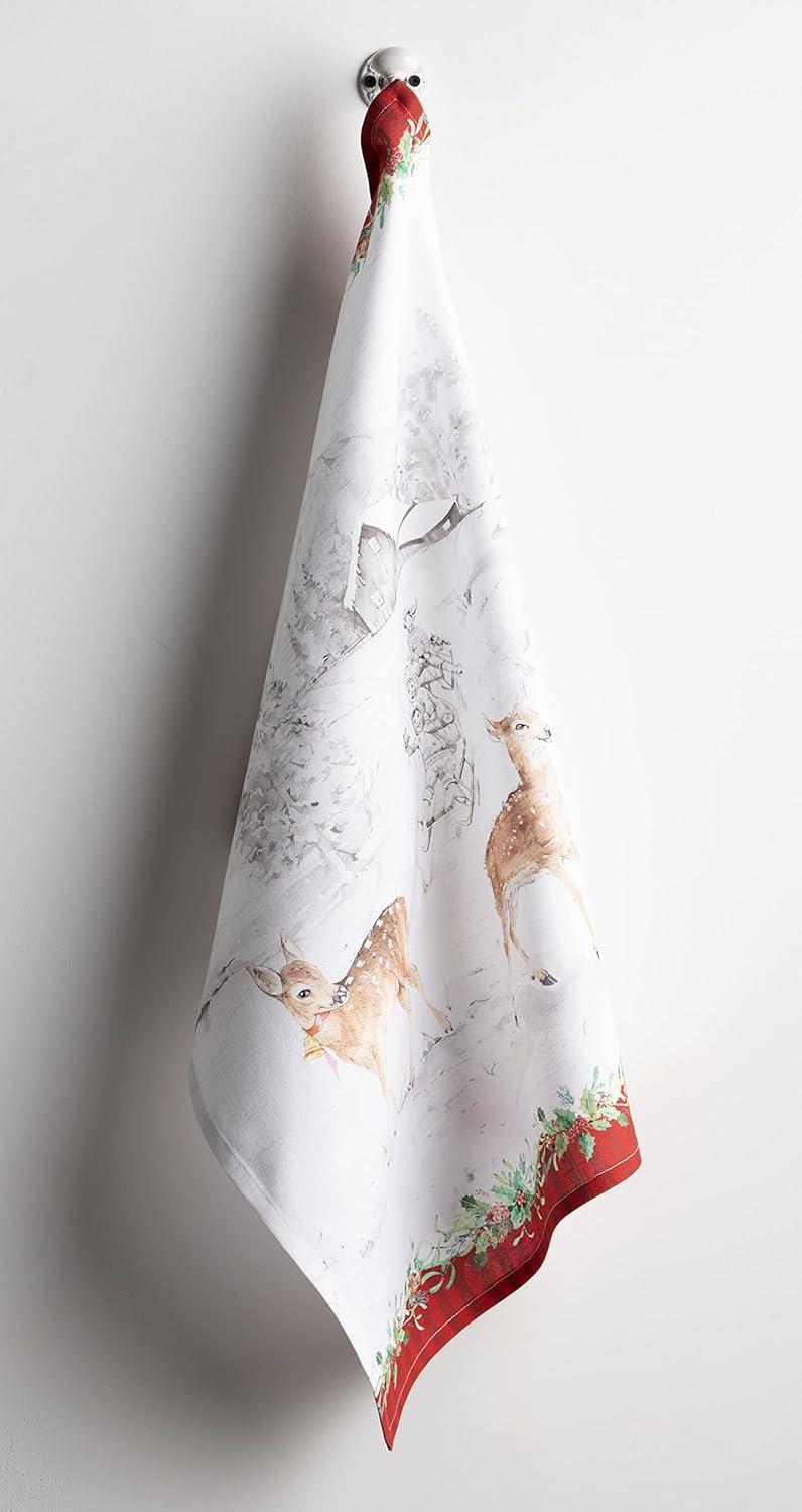 imageMaison d Hermine Kitchen Towels Set of 3 100 Cotton 20quot x 275quot Reusable Cloth Tea Dish Towels Absorbent with Hanging Loop for Kitchen Dining Thanksgiving Christmas Decorations Recolte25  Christmas Tradition