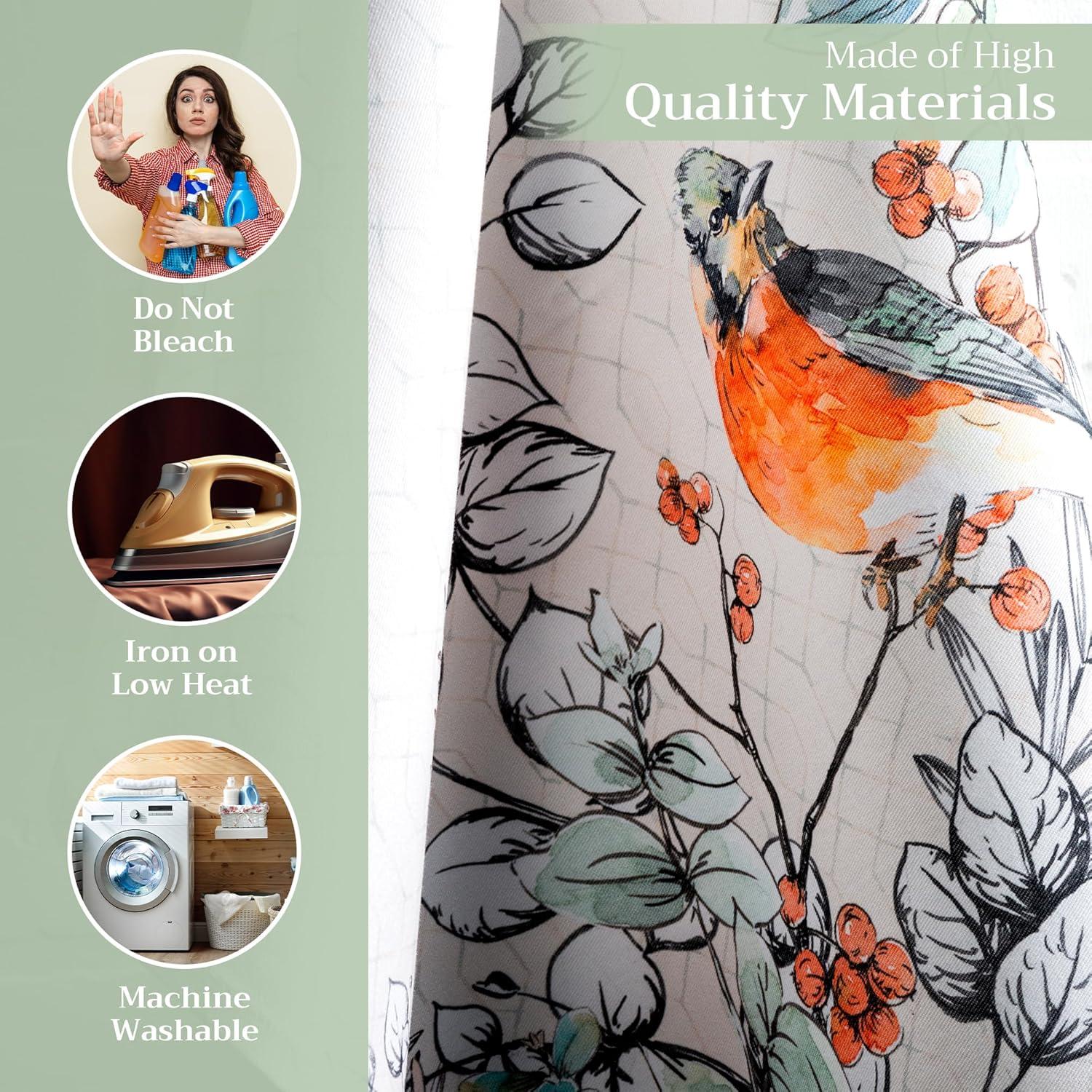 imageMaison d Hermine Kitchen Towels Set of 3 100 Cotton 20quot x 275quot Reusable Cloth Tea Dish Towels Absorbent with Hanging Loop for Kitchen Dining Thanksgiving Christmas Decorations Recolte29  Whitish Shabby Chique