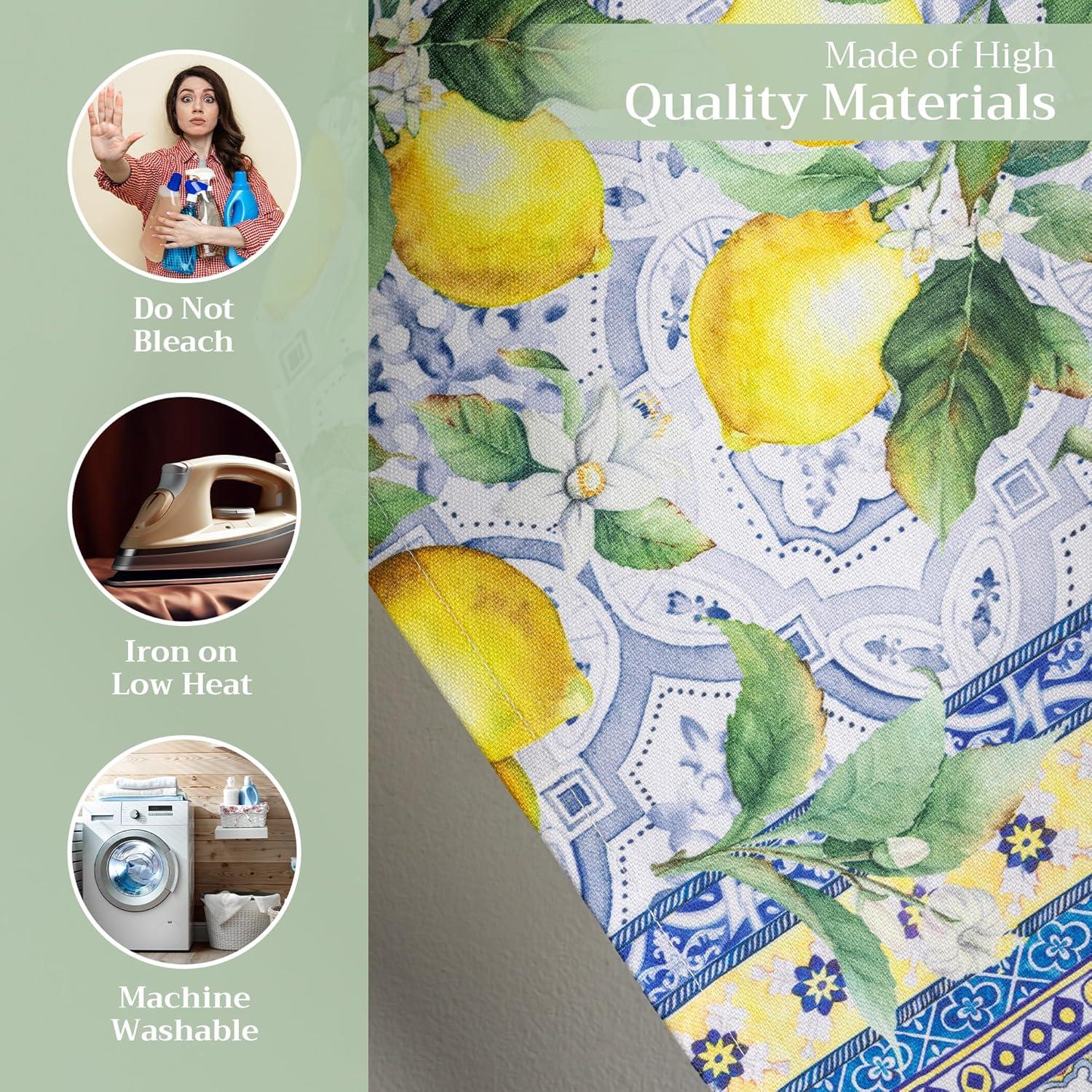 imageMaison d Hermine Kitchen Towels Set of 3 100 Cotton 20quot x 275quot Reusable Cloth Tea Dish Towels Absorbent with Hanging Loop for Kitchen Dining Thanksgiving Christmas Decorations Recolte22  Citrus