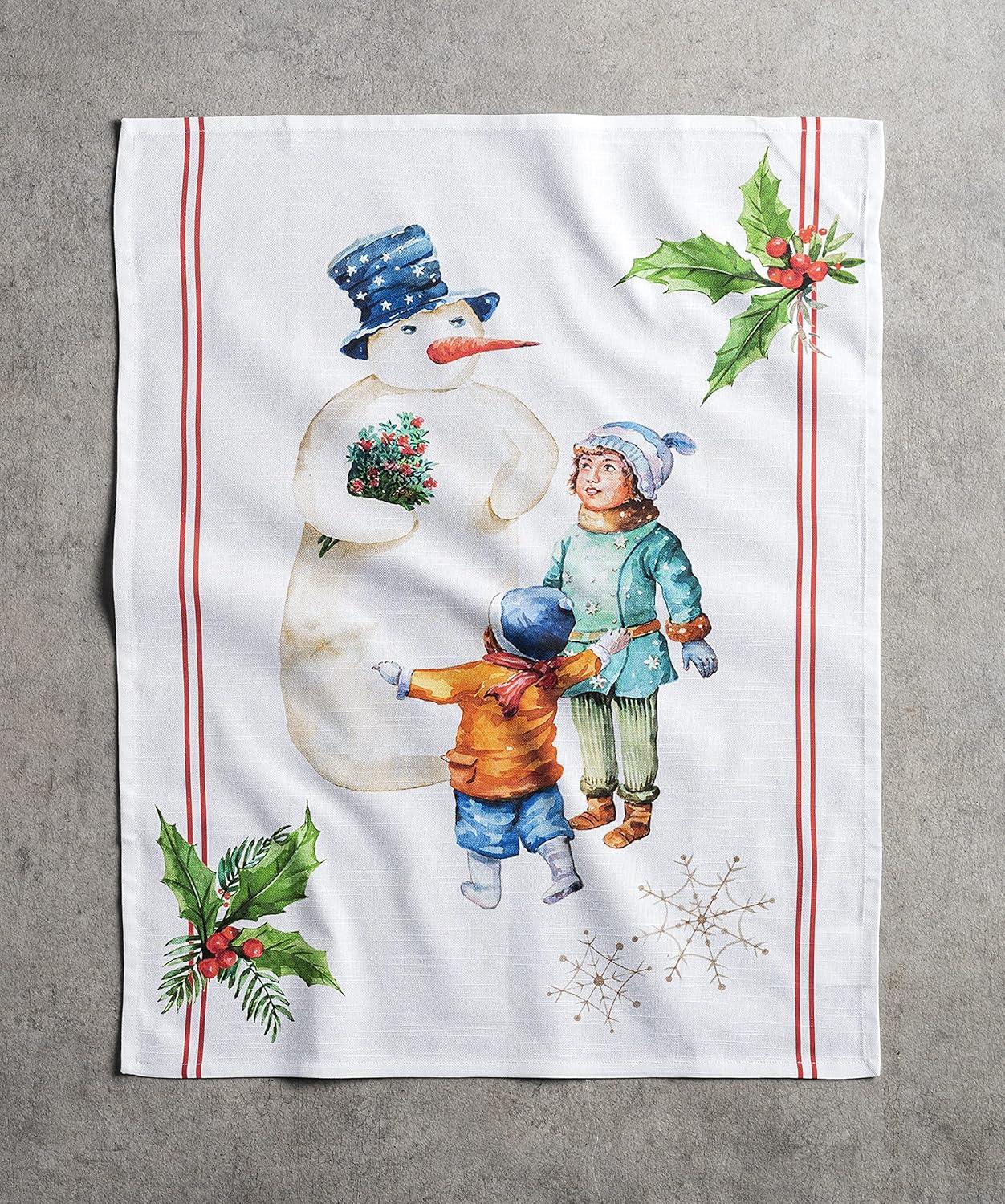 imageMaison d Hermine Kitchen Towels Set of 3 100 Cotton 20quot x 275quot Reusable Cloth Tea Dish Towels Absorbent with Hanging Loop for Kitchen Dining Thanksgiving Christmas Decorations Recolte09  Chromo