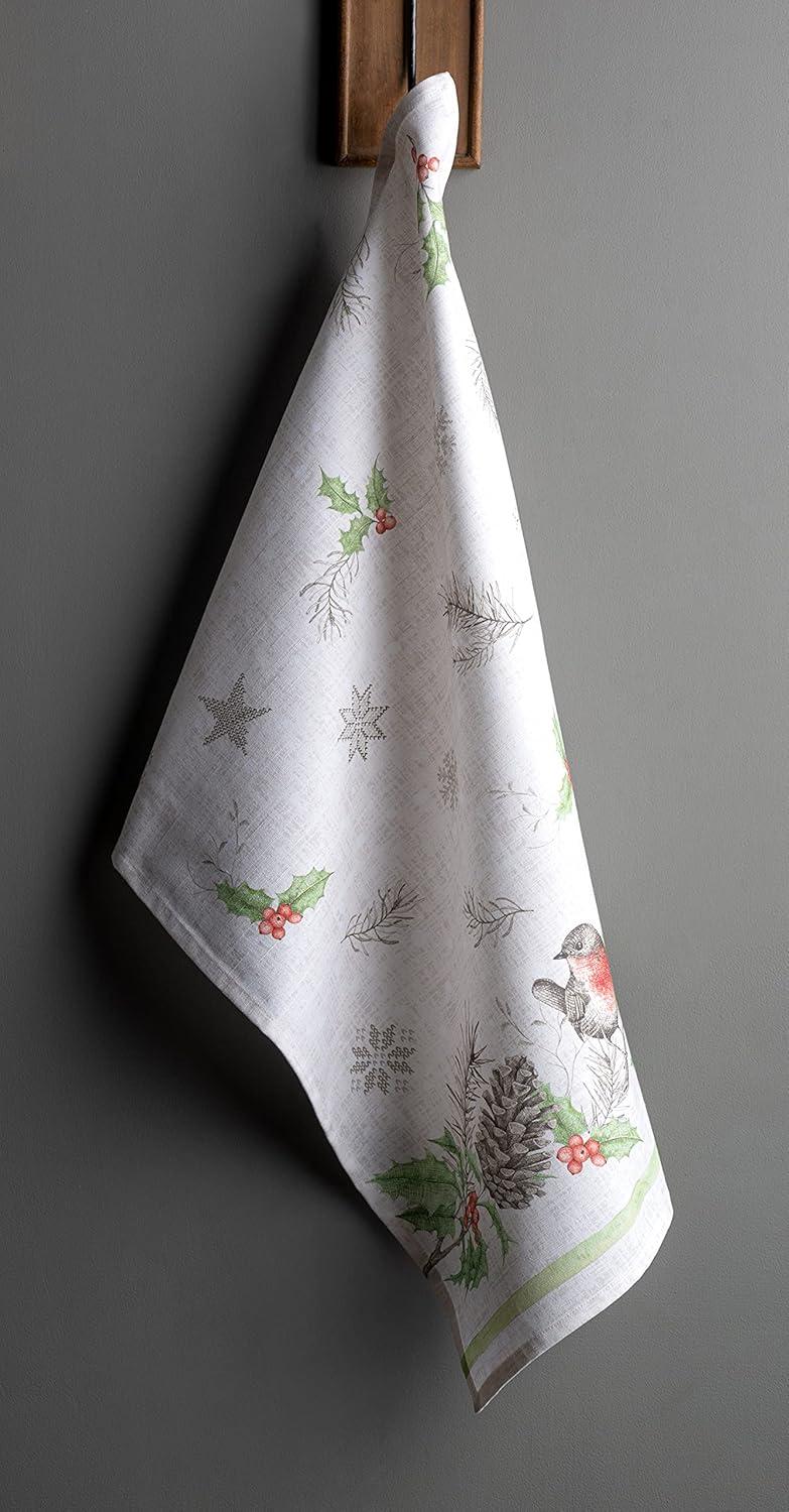 imageMaison d Hermine Kitchen Towels Set of 3 100 Cotton 20quot x 275quot Reusable Cloth Tea Dish Towels Absorbent with Hanging Loop for Kitchen Dining Thanksgiving Christmas Decorations Recolte20  Christmas Dew