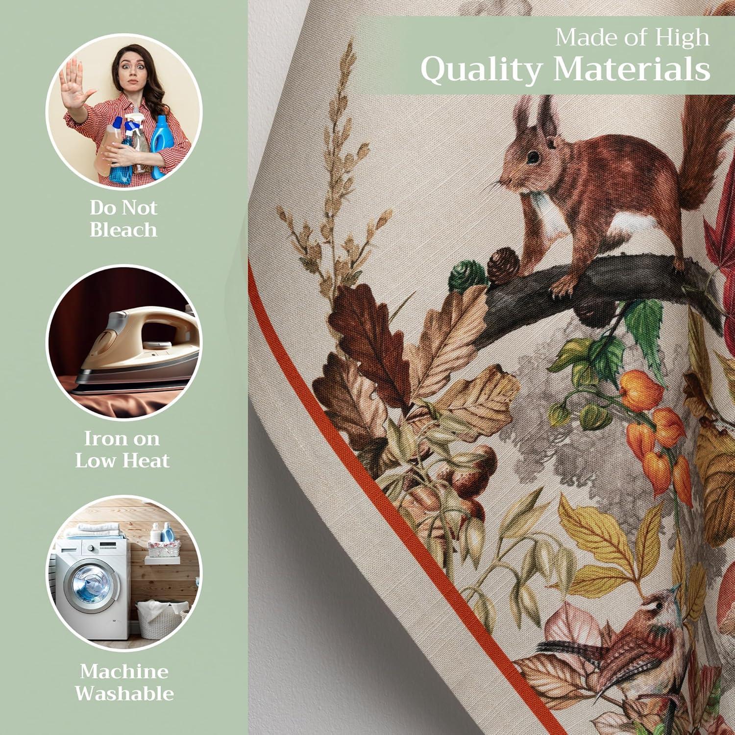 imageMaison d Hermine Kitchen Towels Set of 3 100 Cotton 20quot x 275quot Reusable Cloth Tea Dish Towels Absorbent with Hanging Loop for Kitchen Dining Thanksgiving Christmas Decorations Recolte12  Recolte