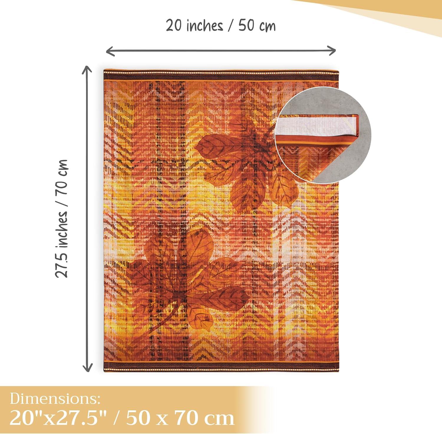 imageMaison d Hermine Kitchen Towels Set of 3 100 Cotton 20quot x 275quot Reusable Cloth Tea Dish Towels Absorbent with Hanging Loop for Kitchen Dining Thanksgiving Christmas Decorations Recolte11  Thanksgiving Tartan