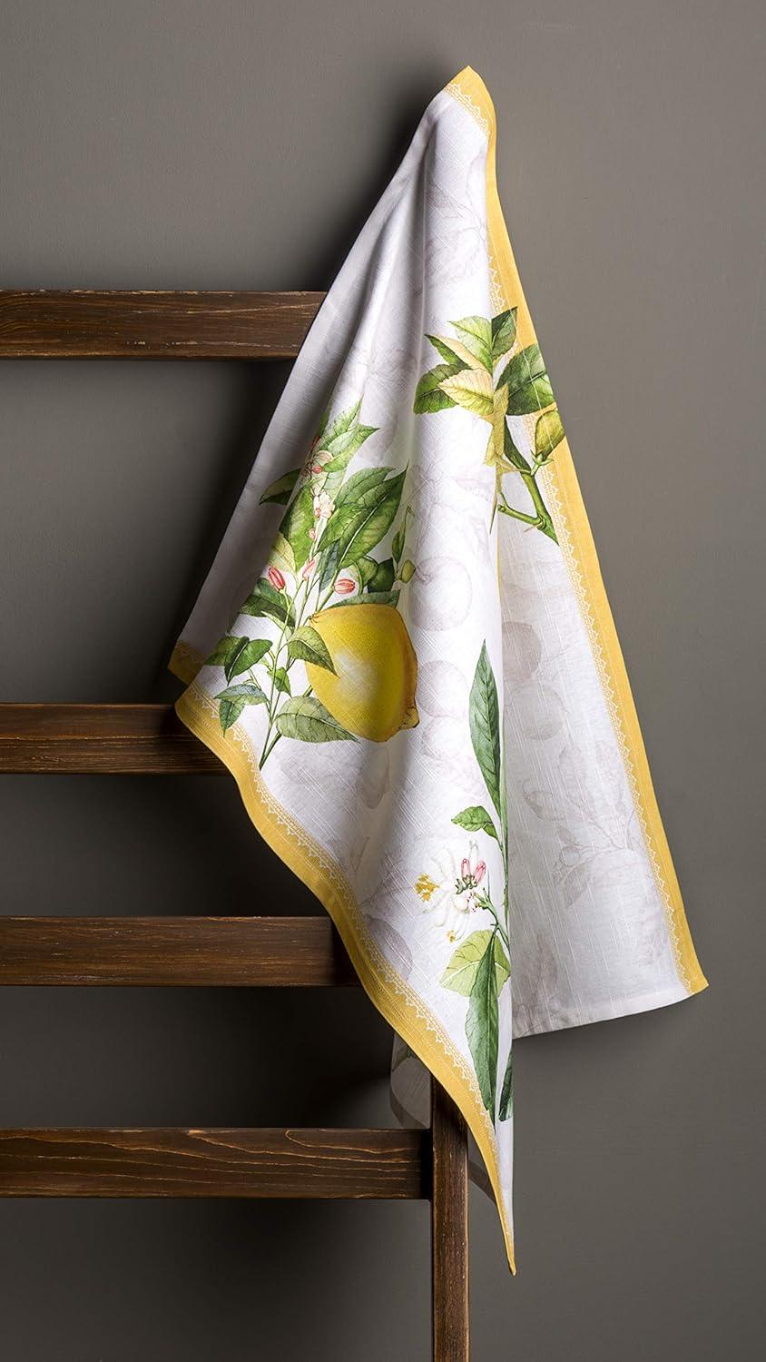 imageMaison d Hermine Kitchen Towels Set of 3 100 Cotton 20quot x 275quot Reusable Cloth Tea Dish Towels Absorbent with Hanging Loop for Kitchen Dining Thanksgiving Christmas Decorations Nila05  Limoncello