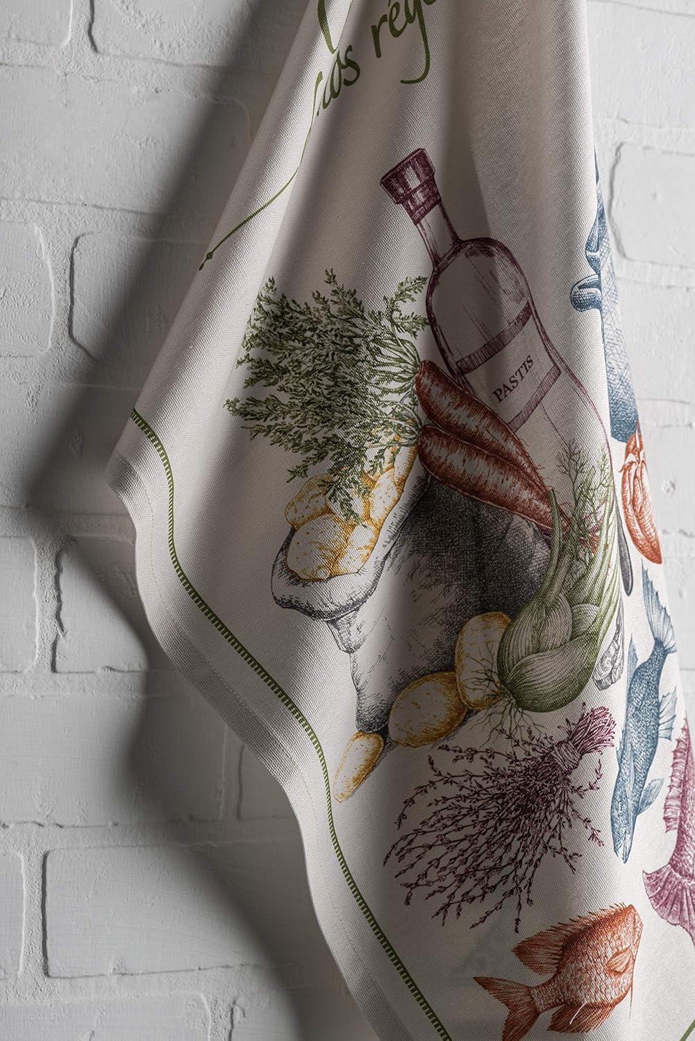 imageMaison d Hermine Kitchen Towels Set of 3 100 Cotton 20quot x 275quot Reusable Cloth Tea Dish Towels Absorbent with Hanging Loop for Kitchen Dining Thanksgiving Christmas Decorations Recolte07  Gastronomie