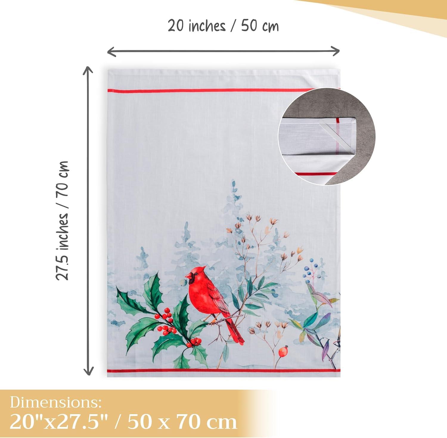 imageMaison d Hermine Kitchen Towels Set of 3 100 Cotton 20quot x 275quot Reusable Cloth Tea Dish Towels Absorbent with Hanging Loop for Kitchen Dining Thanksgiving Christmas Decorations Nila25  Morzine