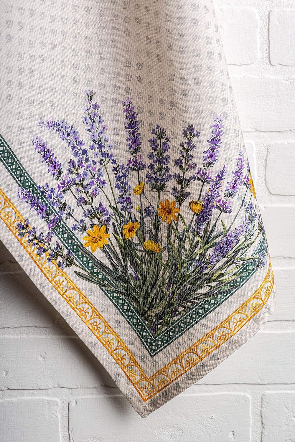 imageMaison d Hermine Kitchen Towels Set of 3 100 Cotton 20quot x 275quot Reusable Cloth Tea Dish Towels Absorbent with Hanging Loop for Kitchen Dining Thanksgiving Christmas Decorations Nila28  Fanny Lavender