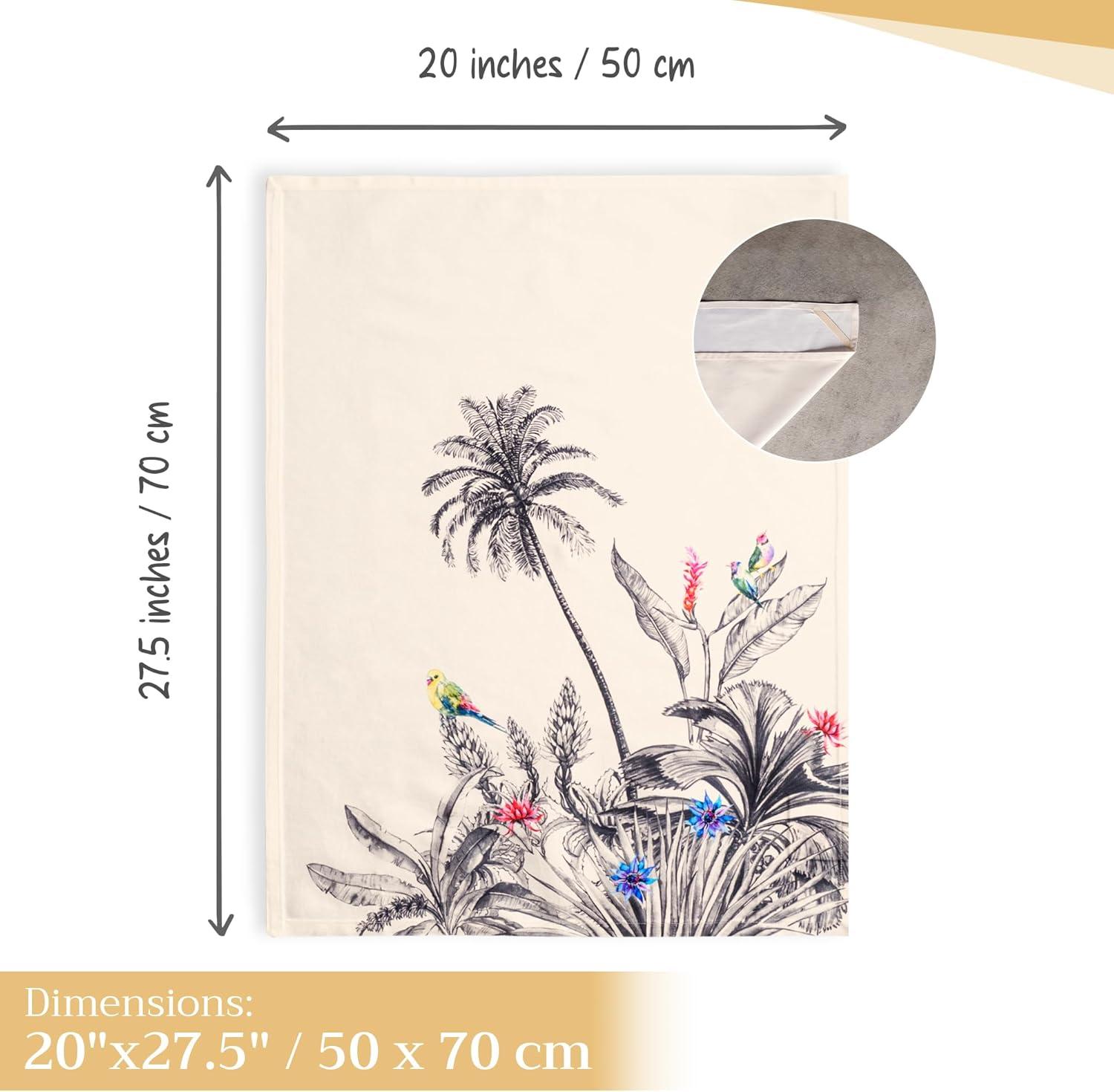 imageMaison d Hermine Kitchen Towels Set of 3 100 Cotton 20quot x 275quot Reusable Cloth Tea Dish Towels Absorbent with Hanging Loop for Kitchen Dining Thanksgiving Christmas Decorations Recolte06  Amazonia