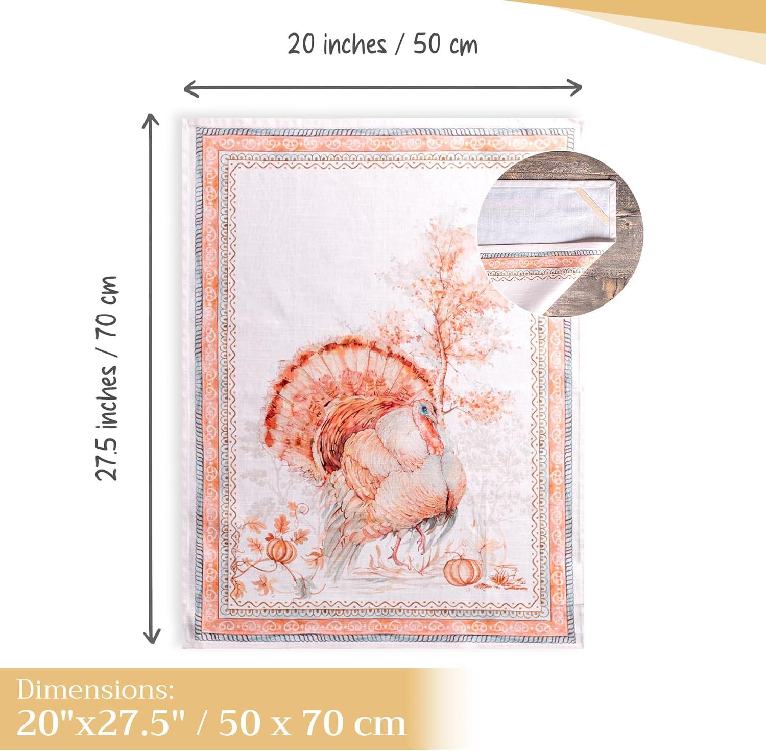 imageMaison d Hermine Kitchen Towels Set of 3 100 Cotton 20quot x 275quot Reusable Cloth Tea Dish Towels Absorbent with Hanging Loop for Kitchen Dining Thanksgiving Christmas Decorations Recolte02  Giving Thanks