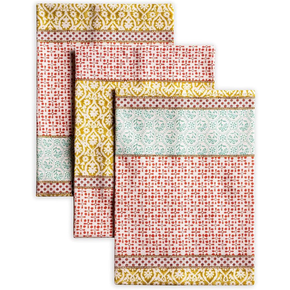 imageMaison d Hermine Kitchen Towels Set of 3 100 Cotton 20quot x 275quot Reusable Cloth Tea Dish Towels Absorbent with Hanging Loop for Kitchen Dining Thanksgiving Christmas Decorations Nila09  Provence