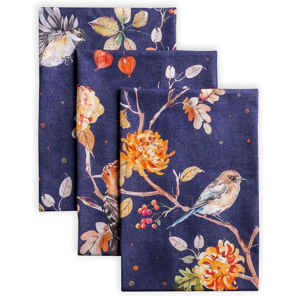 imageMaison d Hermine Kitchen Towels Set of 3 100 Cotton 20quot x 275quot Reusable Cloth Tea Dish Towels Absorbent with Hanging Loop for Kitchen Dining Thanksgiving Christmas Decorations Nila04  Kelim  Infinity