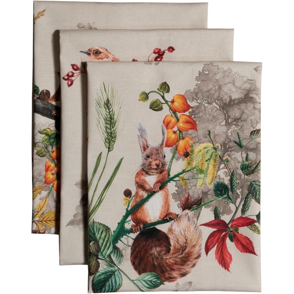 imageMaison d Hermine Kitchen Towels Set of 3 100 Cotton 20quot x 275quot Reusable Cloth Tea Dish Towels Absorbent with Hanging Loop for Kitchen Dining Thanksgiving Christmas Decorations Recolte12  Recolte