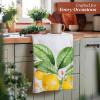 imageMaison d Hermine Kitchen Towels Set of 3 100 Cotton 20quot x 275quot Reusable Cloth Tea Dish Towels Absorbent with Hanging Loop for Kitchen Dining Thanksgiving Christmas Decorations Nila05  Limoncello