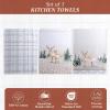 imageMaison d Hermine Kitchen Towels Set of 3 100 Cotton 20quot x 275quot Reusable Cloth Tea Dish Towels Absorbent with Hanging Loop for Kitchen Dining Thanksgiving Christmas Decorations Nila24  Deer in the Woods