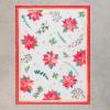 imageMaison d Hermine Kitchen Towels Set of 3 100 Cotton 20quot x 275quot Reusable Cloth Tea Dish Towels Absorbent with Hanging Loop for Kitchen Dining Thanksgiving Christmas Decorations Nila13  Poinsettia Christmas