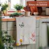 imageMaison d Hermine Kitchen Towels Set of 3 100 Cotton 20quot x 275quot Reusable Cloth Tea Dish Towels Absorbent with Hanging Loop for Kitchen Dining Thanksgiving Christmas Decorations Nila31  Botanical Fresh