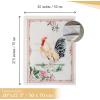 imageMaison d Hermine Kitchen Towels Set of 3 100 Cotton 20quot x 275quot Reusable Cloth Tea Dish Towels Absorbent with Hanging Loop for Kitchen Dining Thanksgiving Christmas Decorations Nila05  Campagne  Coq