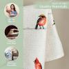 imageMaison d Hermine Kitchen Towels Set of 3 100 Cotton 20quot x 275quot Reusable Cloth Tea Dish Towels Absorbent with Hanging Loop for Kitchen Dining Thanksgiving Christmas Decorations Nila01  Birdies on Wire