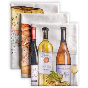 imageMaison d Hermine Kitchen Towels Set of 3 100 Cotton 20quot x 275quot Reusable Cloth Tea Dish Towels Absorbent with Hanging Loop for Kitchen Dining Thanksgiving Christmas Decorations Recolte26  Terroir