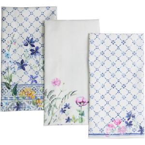 imageMaison d Hermine Kitchen Towels Set of 3 100 Cotton 20quot x 275quot Reusable Cloth Tea Dish Towels Absorbent with Hanging Loop for Kitchen Dining Thanksgiving Christmas Decorations Nila15  Faience