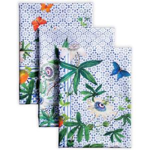 imageMaison d Hermine Kitchen Towels Set of 3 100 Cotton 20quot x 275quot Reusable Cloth Tea Dish Towels Absorbent with Hanging Loop for Kitchen Dining Thanksgiving Christmas Decorations Recolte18  Passiflora