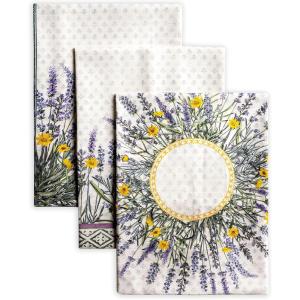 imageMaison d Hermine Kitchen Towels Set of 3 100 Cotton 20quot x 275quot Reusable Cloth Tea Dish Towels Absorbent with Hanging Loop for Kitchen Dining Thanksgiving Christmas Decorations Nila28  Fanny Lavender