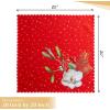 imageMaison d Hermine Cloth Napkins Set of 4 100 Cotton for Thanksgiving Christmas Decorations Everyday Reusable Square Fall Napkins Cloth Washable Dinner Party Christmas Joy 20quotx20quot18  Noel