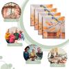 imageMaison d Hermine Cloth Napkins Set of 4 100 Cotton for Thanksgiving Christmas Decorations Everyday Reusable Square Fall Napkins Cloth Washable Dinner Party Christmas Joy 20quotx20quot07  Oak Leaves