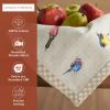 imageMaison d Hermine Cloth Napkins Set of 4 100 Cotton for Thanksgiving Christmas Decorations Everyday Reusable Square Fall Napkins Cloth Washable Dinner Party Christmas Joy 20quotx20quot28  Birdies on Wire
