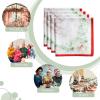 imageMaison d Hermine Cloth Napkins Set of 4 100 Cotton for Thanksgiving Christmas Decorations Everyday Reusable Square Fall Napkins Cloth Washable Dinner Party Christmas Joy 20quotx20quot04  Christmas Tradition