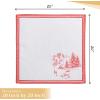imageMaison d Hermine Cloth Napkins Set of 4 100 Cotton for Thanksgiving Christmas Decorations Everyday Reusable Square Fall Napkins Cloth Washable Dinner Party Christmas Joy 20quotx20quot23  Winter Jouy