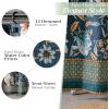imageMaison d Hermine Shower Curtain 100 Cotton One Panel 70quotx72quot Washable Fabric Mothers Day Shower Curtains for Bathroom Easy Hanging with 12 Button Holes  Home Hotels Gignac30  Luxury Loft  Dark Teal