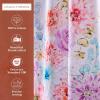 imageMaison d Hermine Shower Curtain 100 Cotton One Panel 70quotx72quot Washable Fabric Mothers Day Shower Curtains for Bathroom Easy Hanging with 12 Button Holes  Home Hotels Gignac21  Floral