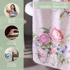 imageMaison d Hermine Shower Curtain 100 Cotton One Panel 70quotx72quot Washable Fabric Mothers Day Shower Curtains for Bathroom Easy Hanging with 12 Button Holes  Home Hotels Gignac18  Champ De Mars