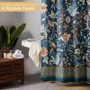 imageMaison d Hermine Shower Curtain 100 Cotton One Panel 70quotx72quot Washable Fabric Mothers Day Shower Curtains for Bathroom Easy Hanging with 12 Button Holes  Home Hotels Gignac30  Luxury Loft  Dark Teal