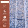 imageMaison d Hermine Shower Curtain 100 Cotton One Panel 70quotx72quot Washable Fabric Mothers Day Shower Curtains for Bathroom Easy Hanging with 12 Button Holes  Home Hotels Gignac13  Palatial Paisley