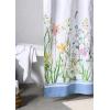 imageMaison d Hermine Shower Curtain 100 Cotton One Panel 70quotx72quot Washable Fabric Mothers Day Shower Curtains for Bathroom Easy Hanging with 12 Button Holes  Home Hotels Gignac08  Fleurs De Mai