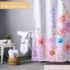 imageMaison d Hermine Shower Curtain 100 Cotton One Panel 70quotx72quot Washable Fabric Mothers Day Shower Curtains for Bathroom Easy Hanging with 12 Button Holes  Home Hotels Gignac21  Floral