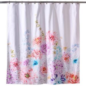 imageMaison d Hermine Shower Curtain 100 Cotton One Panel 70quotx72quot Washable Fabric Mothers Day Shower Curtains for Bathroom Easy Hanging with 12 Button Holes  Home Hotels Gignac21  Floral