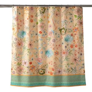 imageMaison d Hermine Shower Curtain 100 Cotton One Panel 70quotx72quot Washable Fabric Mothers Day Shower Curtains for Bathroom Easy Hanging with 12 Button Holes  Home Hotels Gignac31  Luxury Loft  Peach