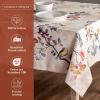 imageMaison d Hermine Table Cloth Rectangle Table 100 Cotton 60 x 120 Inches Fall Tablecloth Reusable Everyday Use for Thanksgiving Christmas Decorations Dining Farmhouse Party Equinoxe  Beige